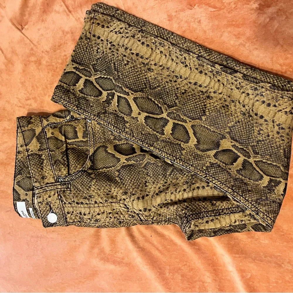 Isabel Marant Brown Snake Print Pants - Picture 4 of 6